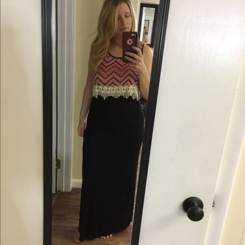 Pinc Maternity Maxi Dress sz M